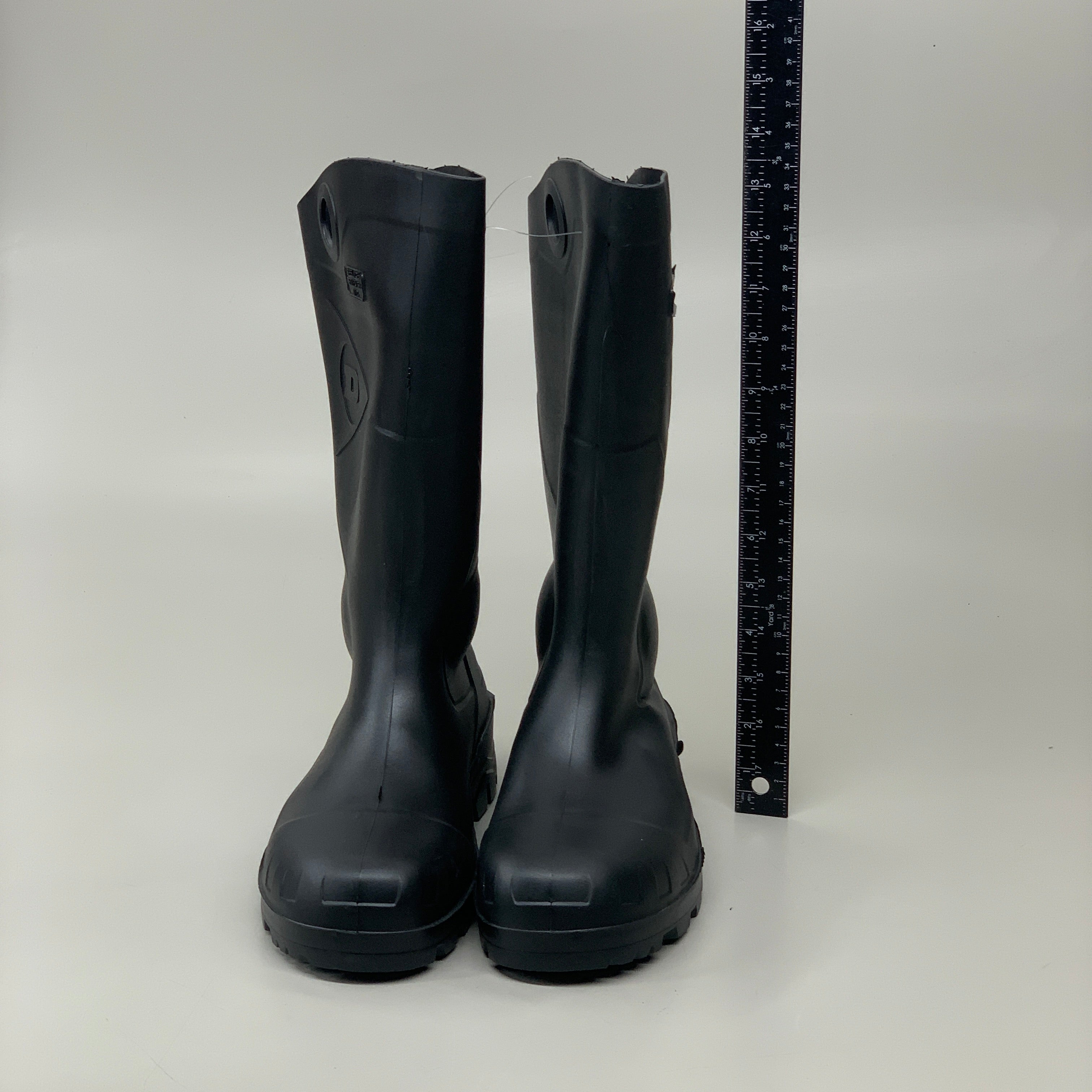DUNLOP Steel Toe Safety Boots Waterproof Black Sz M 6 W 8 #86776