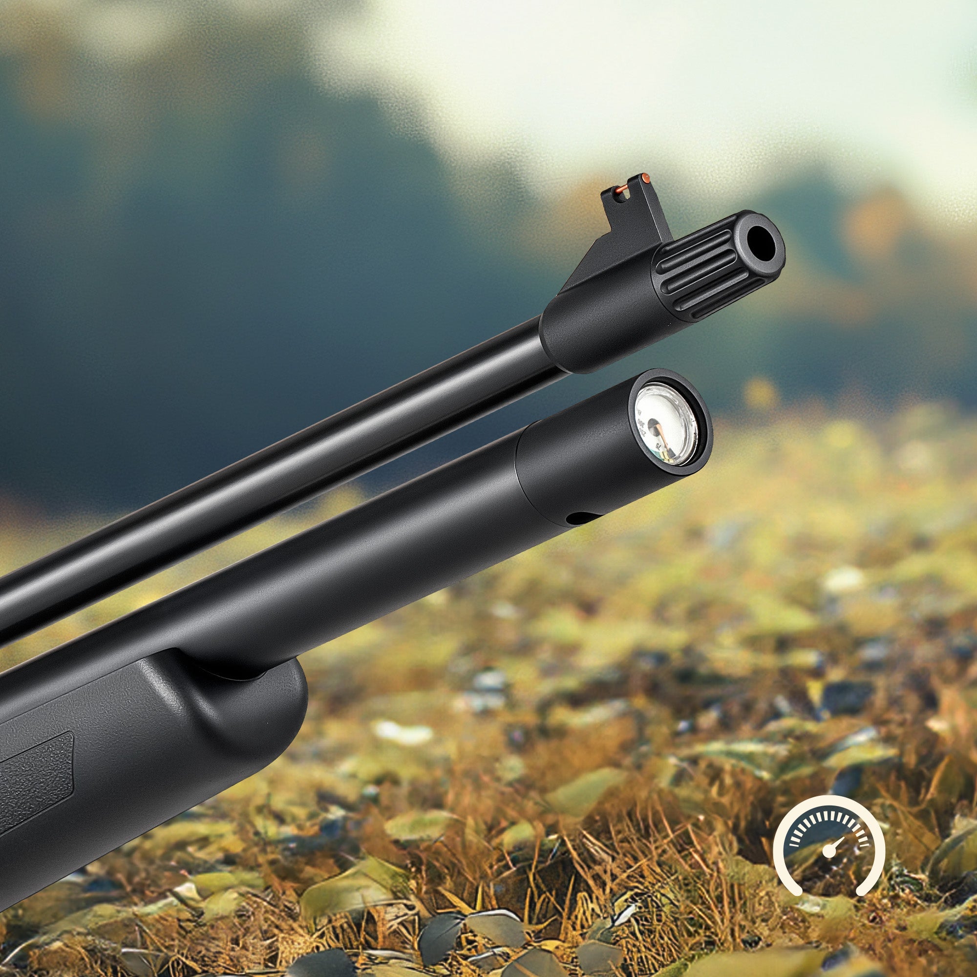 Pinty Vanguard - 9 Pellet .177/.22 Cal PCP Air Gun, 4.5/5.5 mm High Power Air Gun Rifle for 11 mm Dovetail