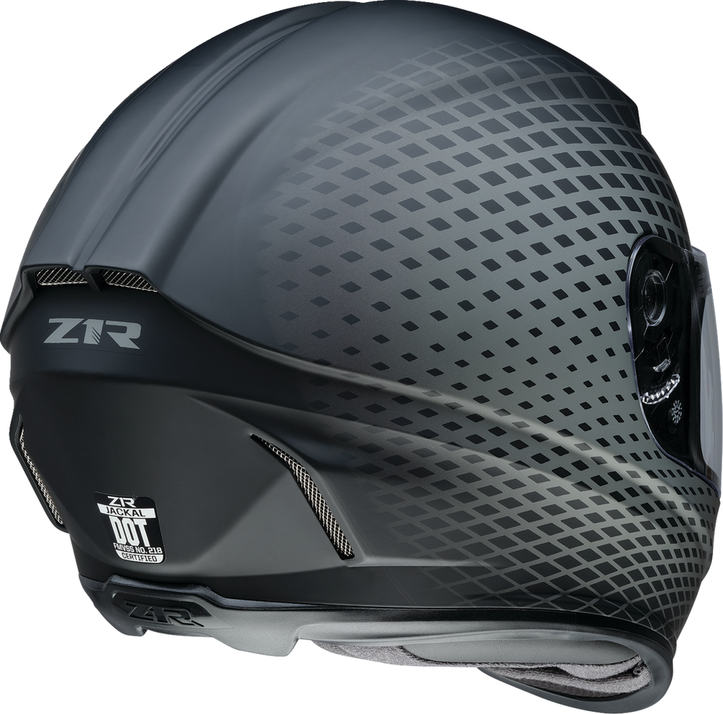 Z1R, Z1R Jackal Waveform Helmet - Gray, XS - Polycarbonate Shell and Advanced Ventilation by Z1R Part 0101-16147