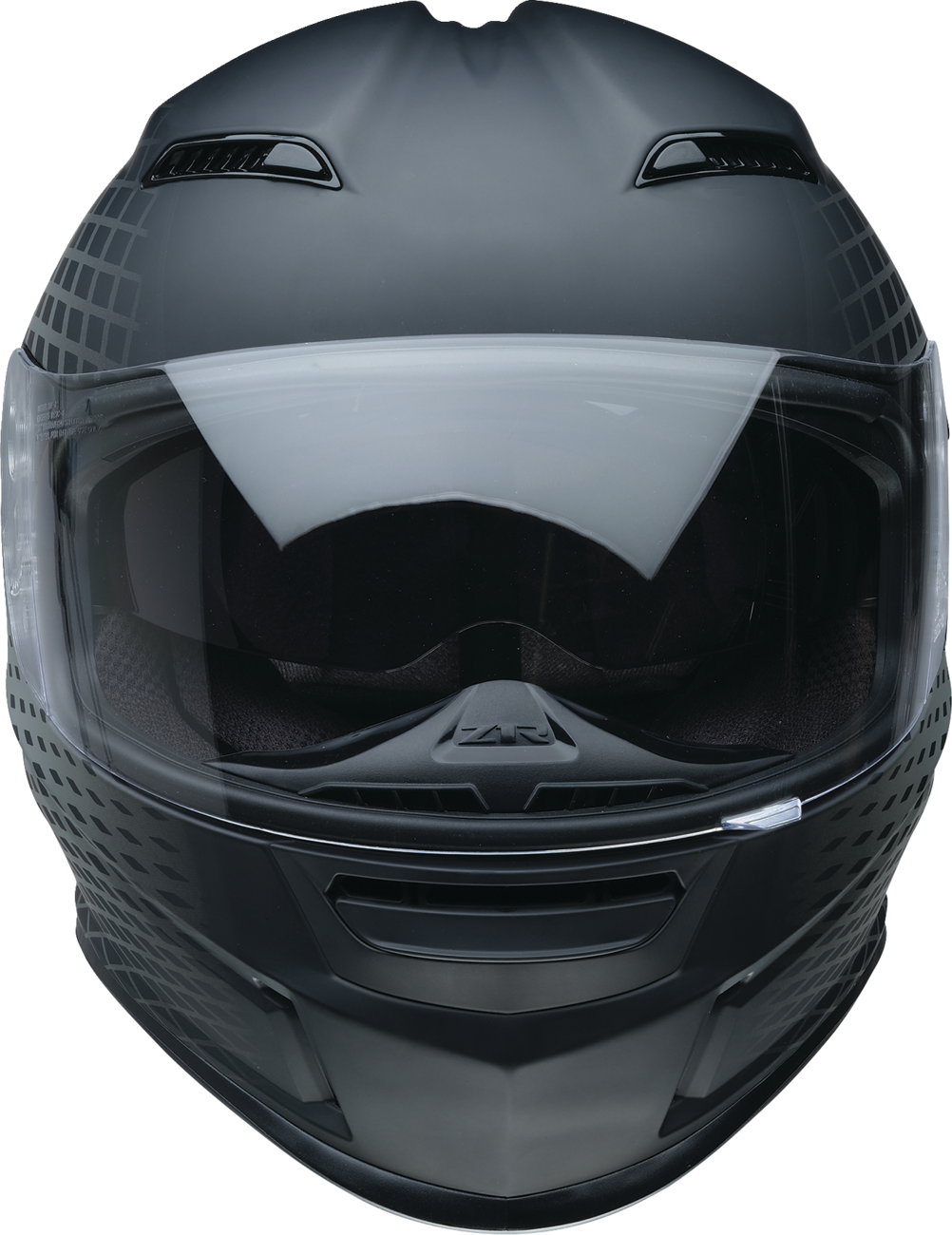 Z1R, Z1R Jackal Waveform Helmet - Gray, Medium - Aerodynamic Polycarbonate Shell with Drop-Down Sun Visor