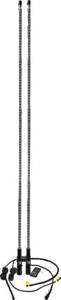 QuadBoss, QuadBoss 6Ft Clear Dual LED Whip with Bluetooth and Customizable Lighting