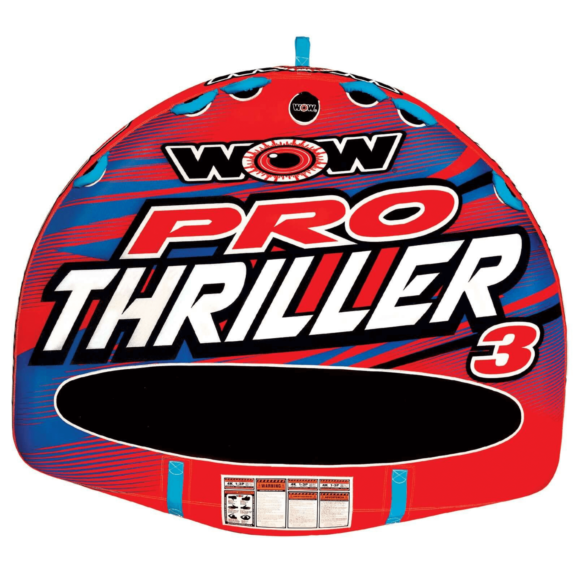 WOW Watersports Super Thriller 1 2 or 3 Person Inflatable Towable Deck Tube