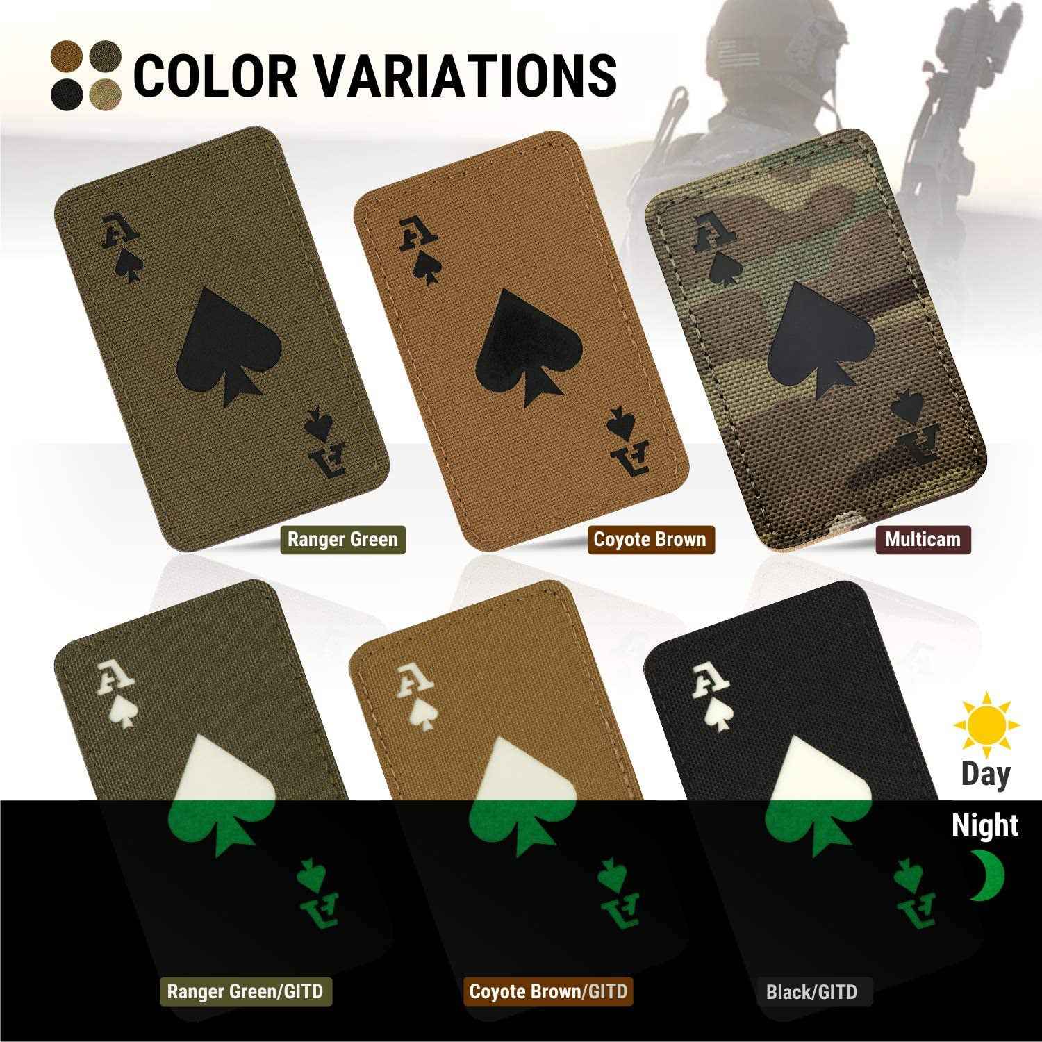 Outdoor Tactical Spade - Luminous Camouflage Velcro Tool for Ultimate Adventure