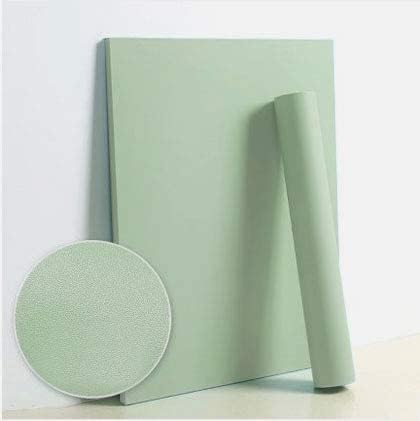 Dimoon 236''x23.6'' Green Peel and Stick Wallpaper Contact Paper Modern Self Adhesive Wall Paper Removable Renter Friendly Textured Solid Color Shelf Cabinet Vinyl Roll (236''x23.6'',Light Green)