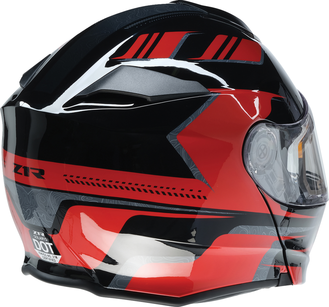 Z1R, Z1R Solaris 2.0 Helmet First Tracks Electric Dual Pane Shield Black/Red Medium 0120-0827