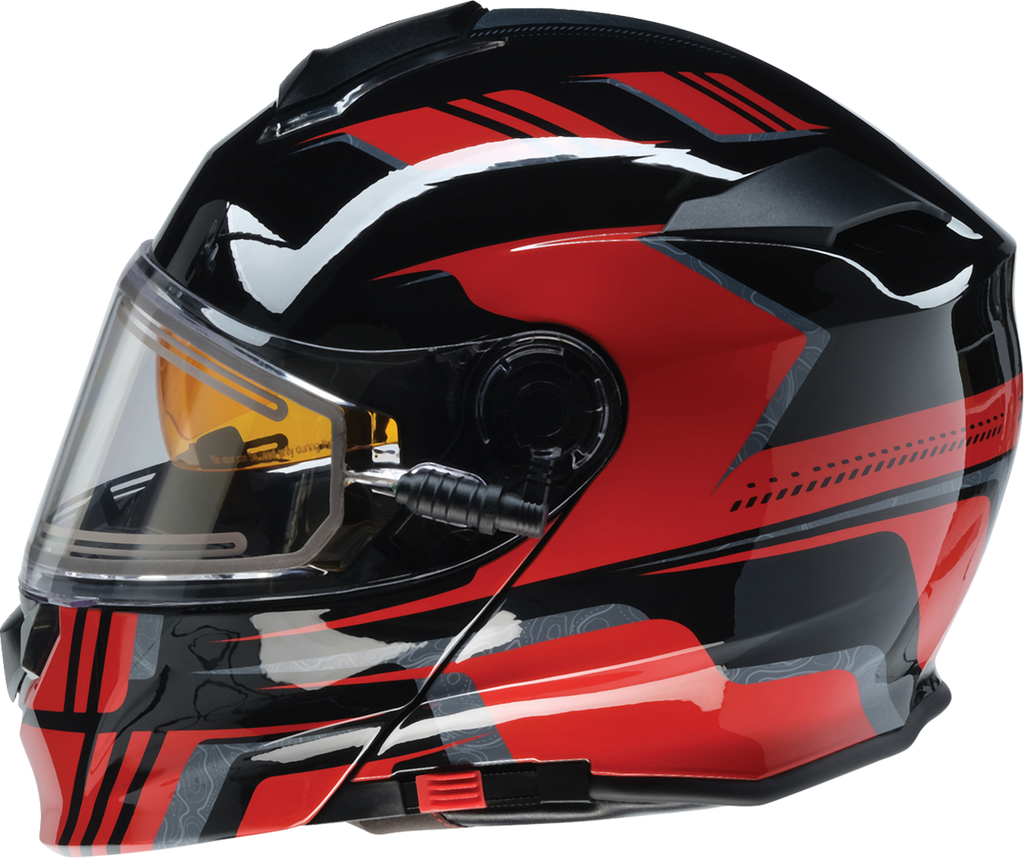 Z1R, Z1R Solaris 2.0 Helmet First Tracks Electric Dual Pane with Amber Sun Visor - Large by Z1R Part 0120-0828