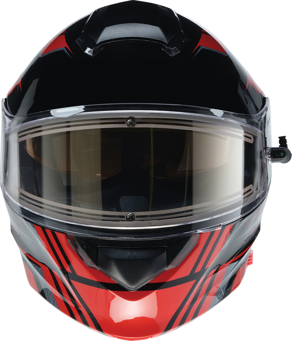 Z1R, Z1R Solaris 2.0 Helmet First Tracks Electric Dual Pane with Amber Sun Visor - Large by Z1R Part 0120-0828