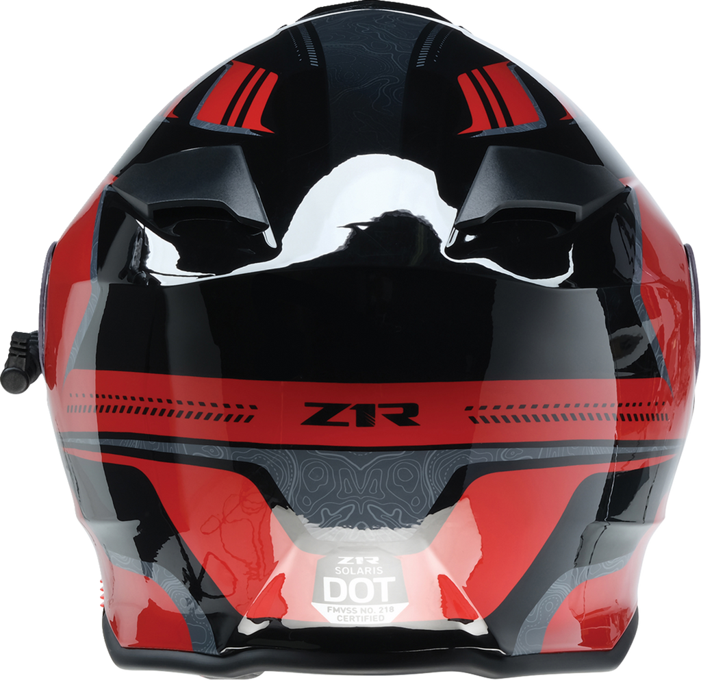 Z1R, Z1R Solaris 2.0 Helmet First Tracks Electric Dual Pane Shield XL - Black/Red