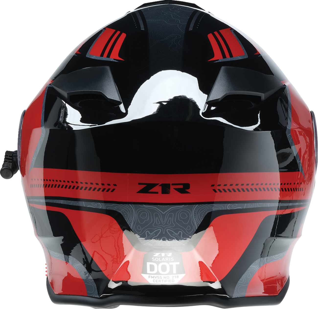 Z1R, Z1R Solaris 2.0 Helmet First Tracks Electric Dual Pane with Sun Visor - Black/Red, 2XL (Part No. 0120-0830)