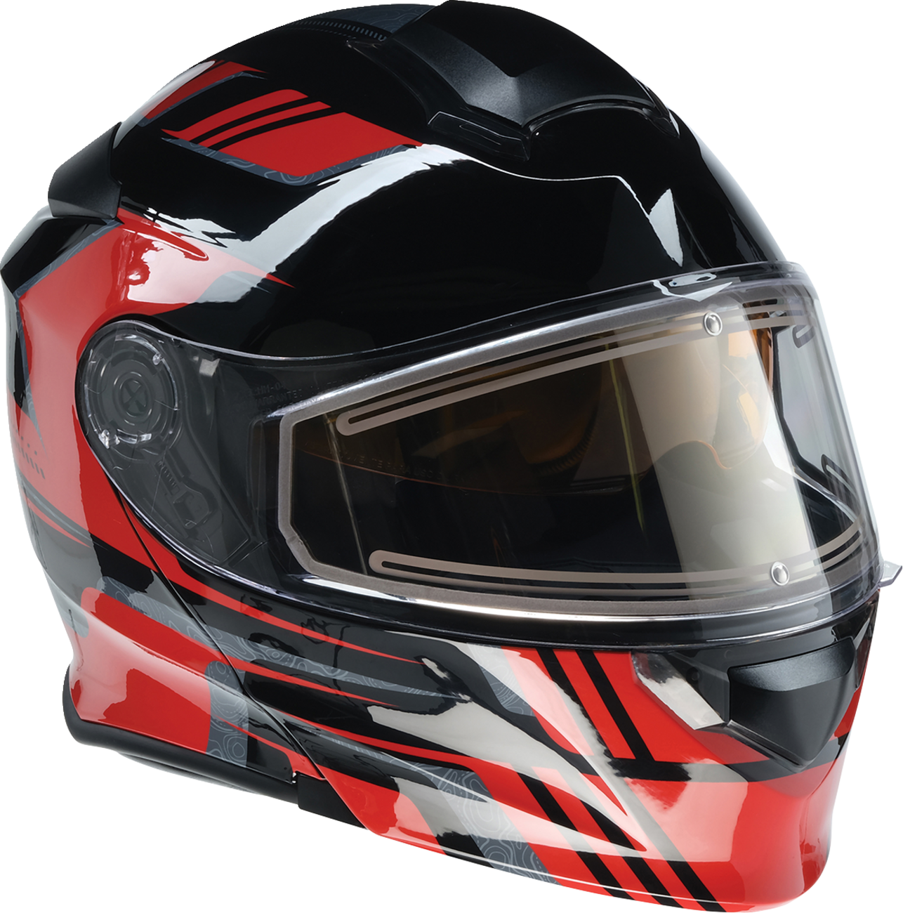 Z1R, Z1R Solaris 2.0 Helmet First Tracks Electric Dual Pane with Sun Visor - Black/Red, 2XL (Part No. 0120-0830)