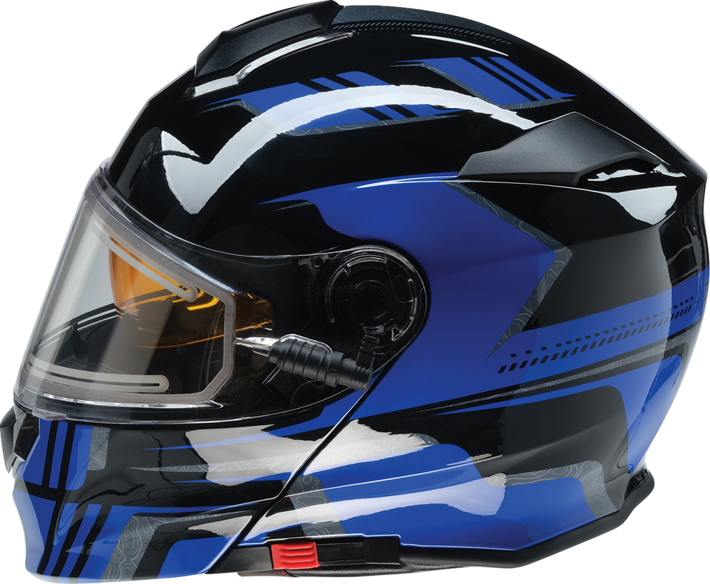 Z1R, Z1R Solaris 2.0 Helmet First Tracks Electric Dual Pane with Amber Sun Visor - XS by Z1R Part 0120-0831