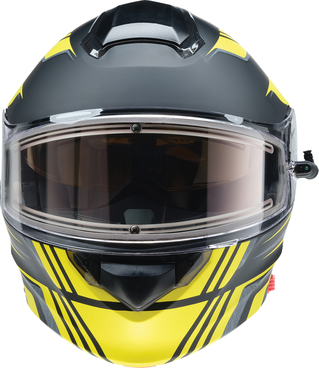 Z1R, Z1R Solaris 2.0 Helmet First Tracks Electric Dual Pane with Sun Visor – Black/Hi-Viz, XS (Part No. 0120-0837)
