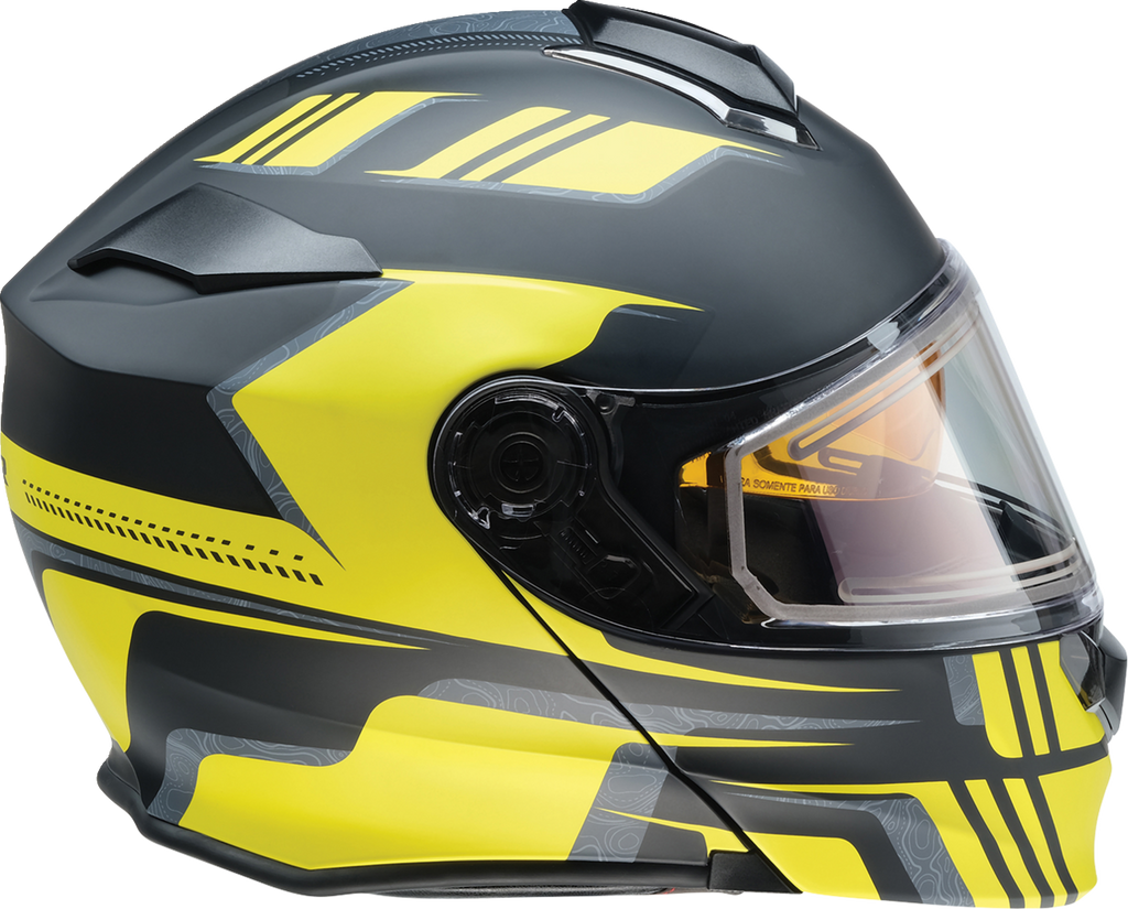 Z1R, Z1R Solaris 2.0 Helmet First Tracks Electric Dual Pane with Sun Visor – Black/Hi-Viz, XS (Part No. 0120-0837)