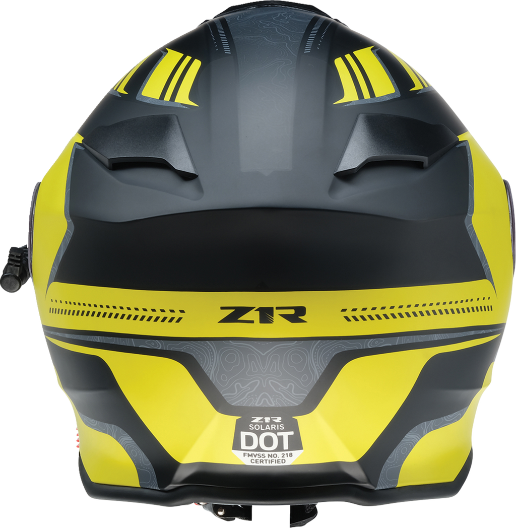 Z1R, Z1R Solaris 2.0 Helmet - First Tracks Electric Dual Pane Shield - Black/Hi-Viz, Medium (Part #0120-0839)