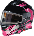 Z1R, Z1R Solaris 2.0 Helmet First Tracks Electric Dual Pane Shield Black/Pink 2XL - Part 0120-0848