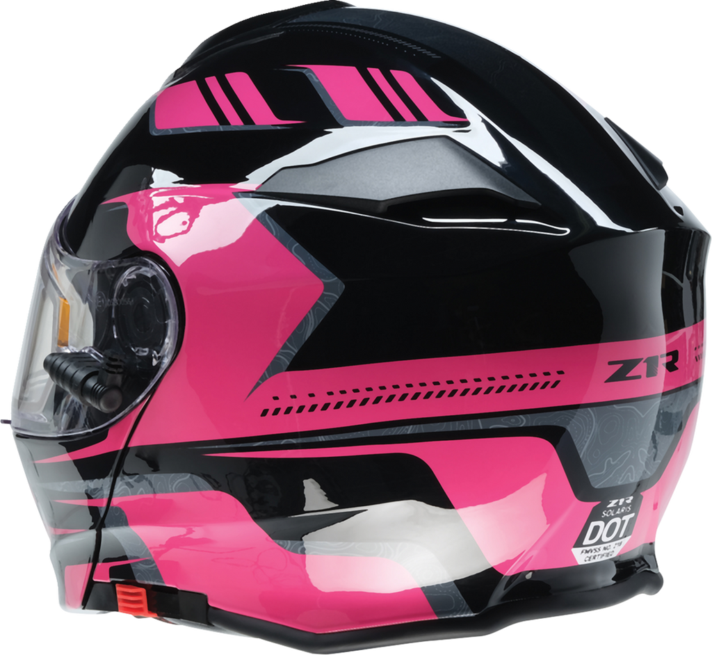 Z1R, Z1R Solaris 2.0 Helmet First Tracks Electric Dual Pane Shield Black/Pink 2XL - Part 0120-0848
