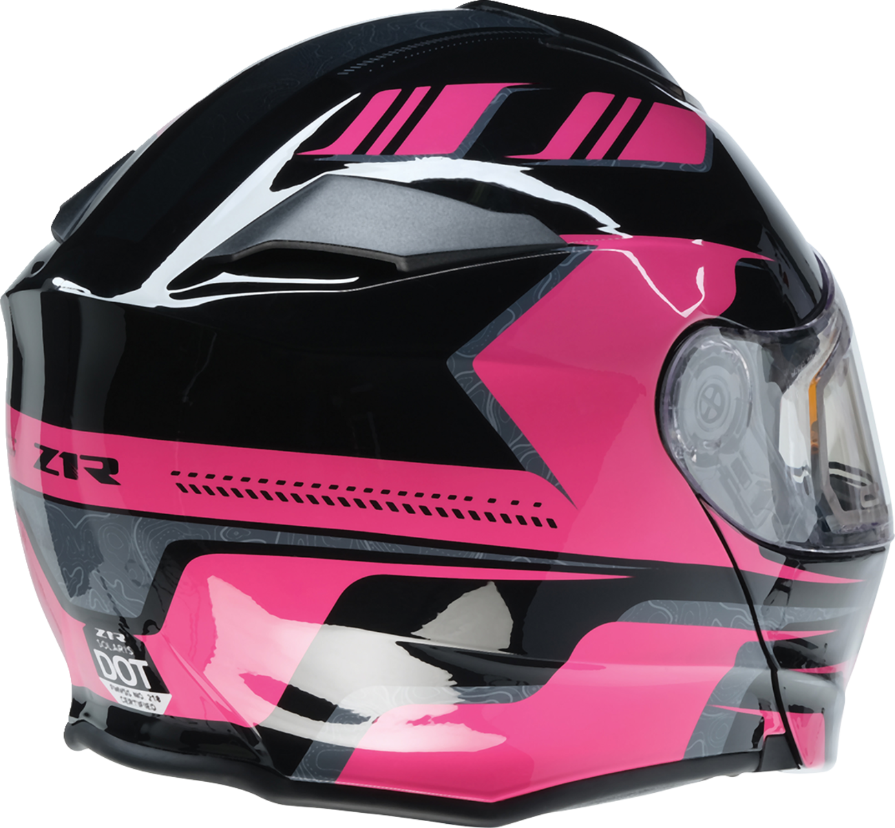 Z1R, Z1R Solaris 2.0 Helmet First Tracks Electric Dual Pane Shield Black/Pink 2XL - Part 0120-0848