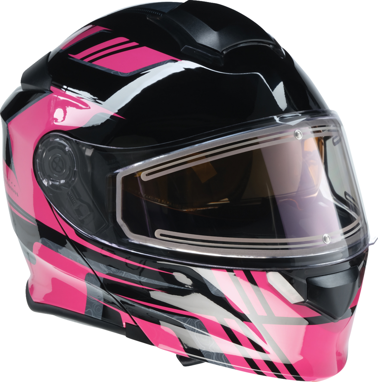 Z1R, Z1R Solaris 2.0 Helmet First Tracks Electric Dual Pane Shield Black/Pink 2XL - Part 0120-0848