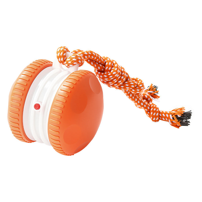 Pet Plastic Toy Rechargeable Rolling Ball For Cats And Dogs Durable And Interactive