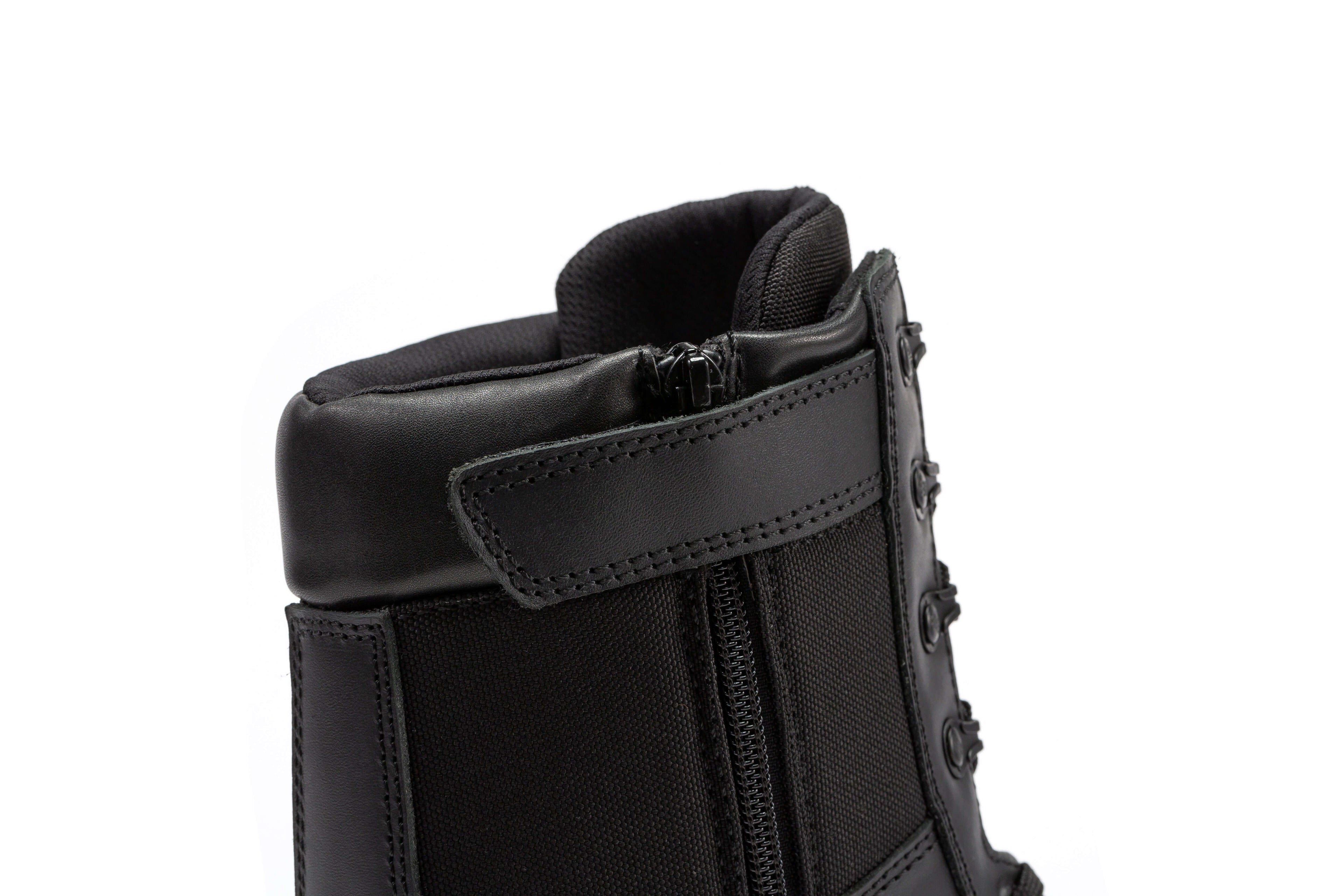 Botas Pro Black Men's 8 inch Side Zipper Military Tactical Boots BP703