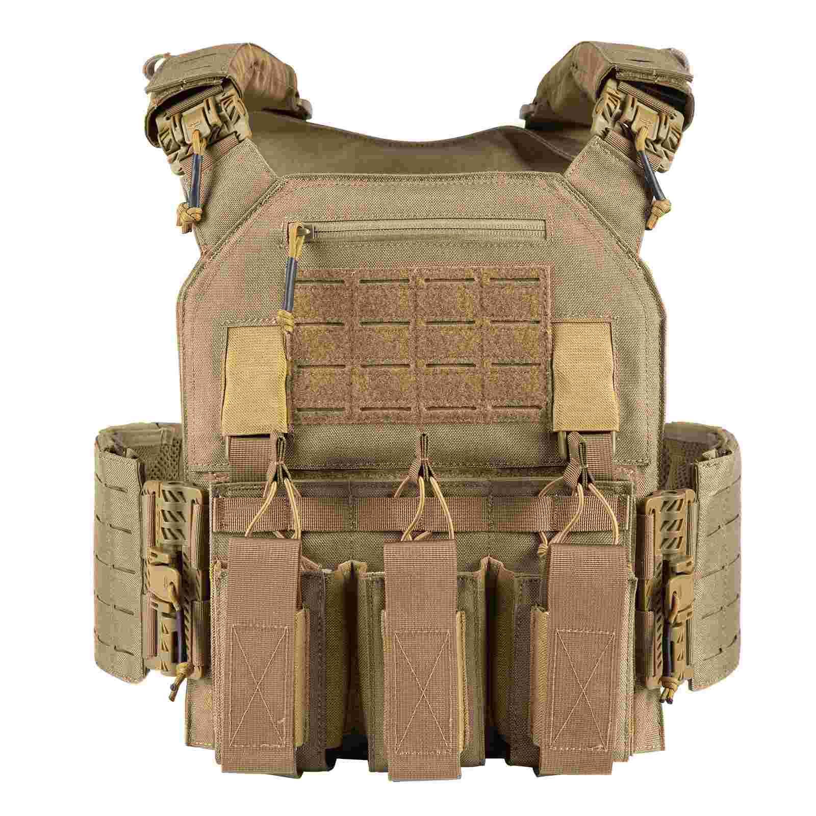 Votagoo Tactical Vest 601 Laser Cut Molle Adjustable Plate Carrier Military Gear