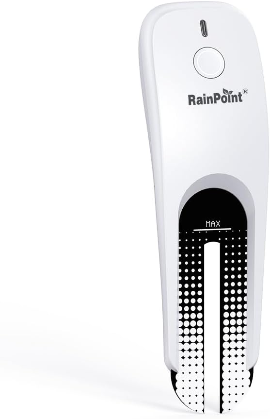 RAINPOINT Wi-Fi Soil Moisture Meter Plants - Hygrometer, Room Thermometer Indoor Soil Tester, Smart Plant Sensor, Temperature Humidity Monitor for Garden with 2.4 GHz Mini Wi-Fi Smart Gateway Hub