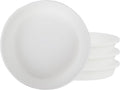 The HC Companies Flower Pot Saucers - Plastic Plant Saucer for Outdoors & Indoors - Traditional Design Plant Pot Trays for Water Drainage - Durable & Stylish Round Plant Tray (6-inch White)