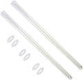 HQUA-OWS-12Q Quartz Sleeve for OWS 12GPM Water Purifier, 2Pack, 6 O-Rings Included.