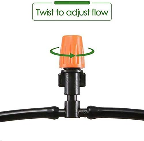 Drip Irrigation kit Plant Watering System Gravity Fed Irrigation Water Drip Setfor Garden Greenhouse Yard Lawn Home or Vacation Use 5M 4/7" Tube 5 Nozzles