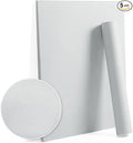 Dimoon 78.7''x17.7'' Grey Peel and Stick Wallpaper Contact Paper Modern Self Adhesive Wall Paper Removable Renter Friendly Textured Solid Color Shelf Cabinet Vinyl Roll (78.7''x17.7'',Silver Grey)