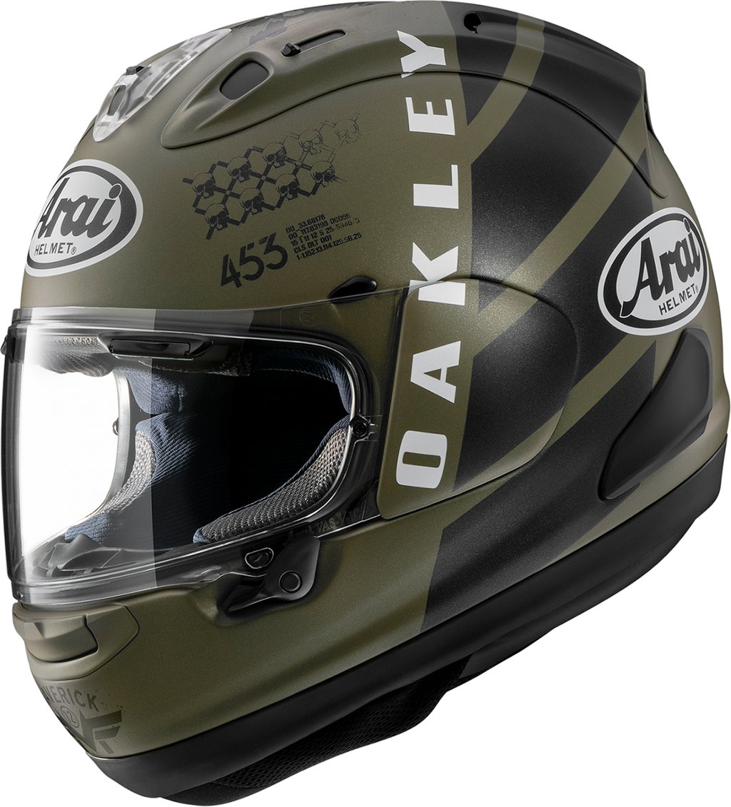 ARAI HELMETS, ARAI HELMETS Corsair-X MVK Oakley Small Helmet with VAS Shield Mechanism and Advanced Ventilation