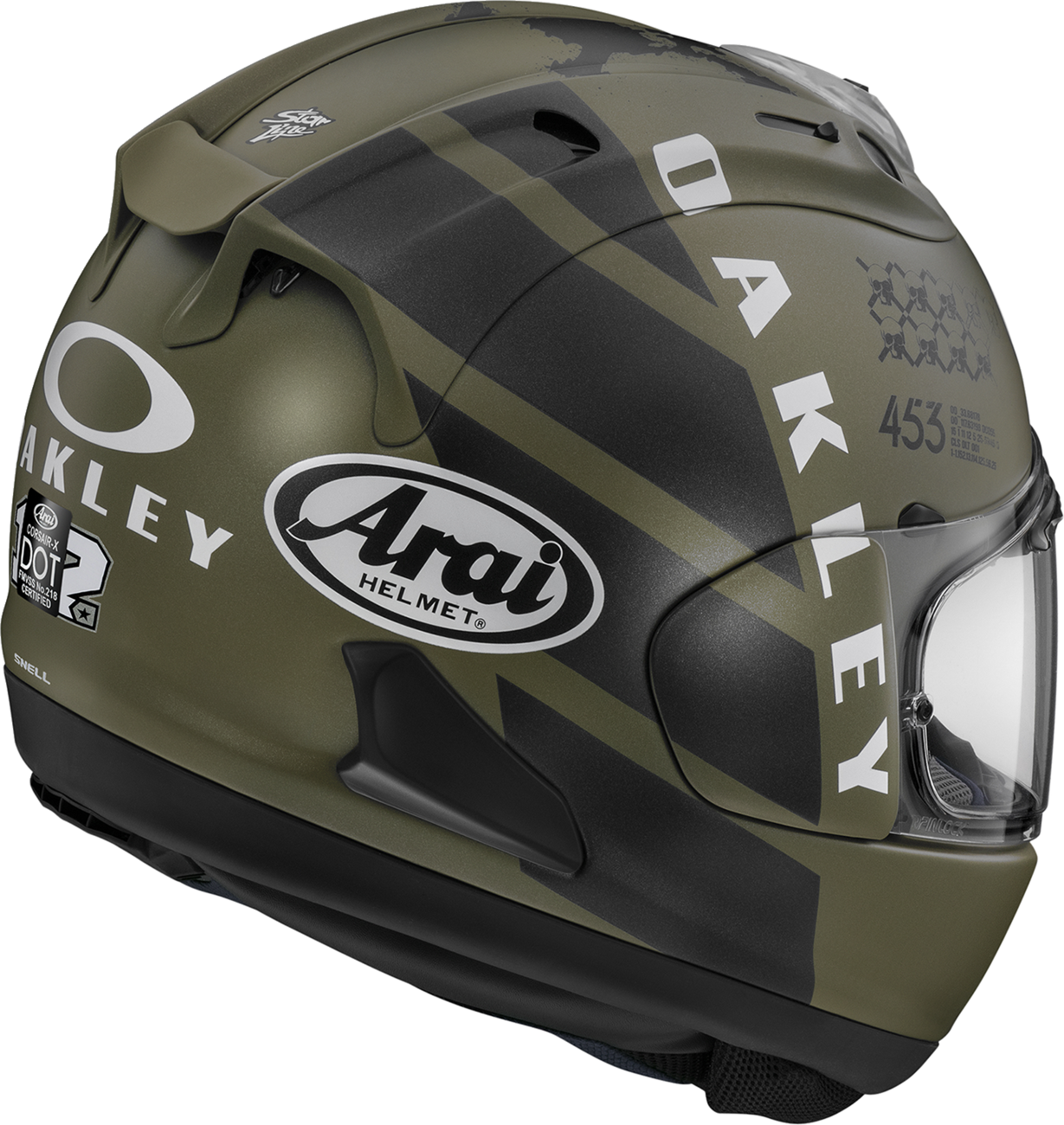 ARAI HELMETS, ARAI Helmets Corsair-X MVK Oakley 2XL with VAS Shield Mechanism and Advanced Ventilation