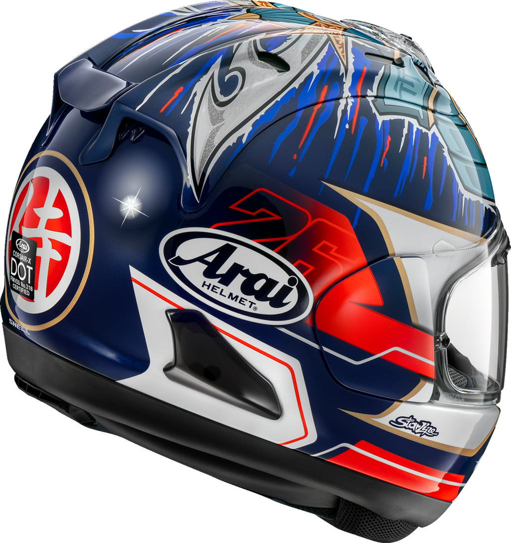 ARAI HELMETS, ARAI Helmets Corsair-X Dani Samurai-3 XL with VAS Shield Mechanism and Advanced Safety Features