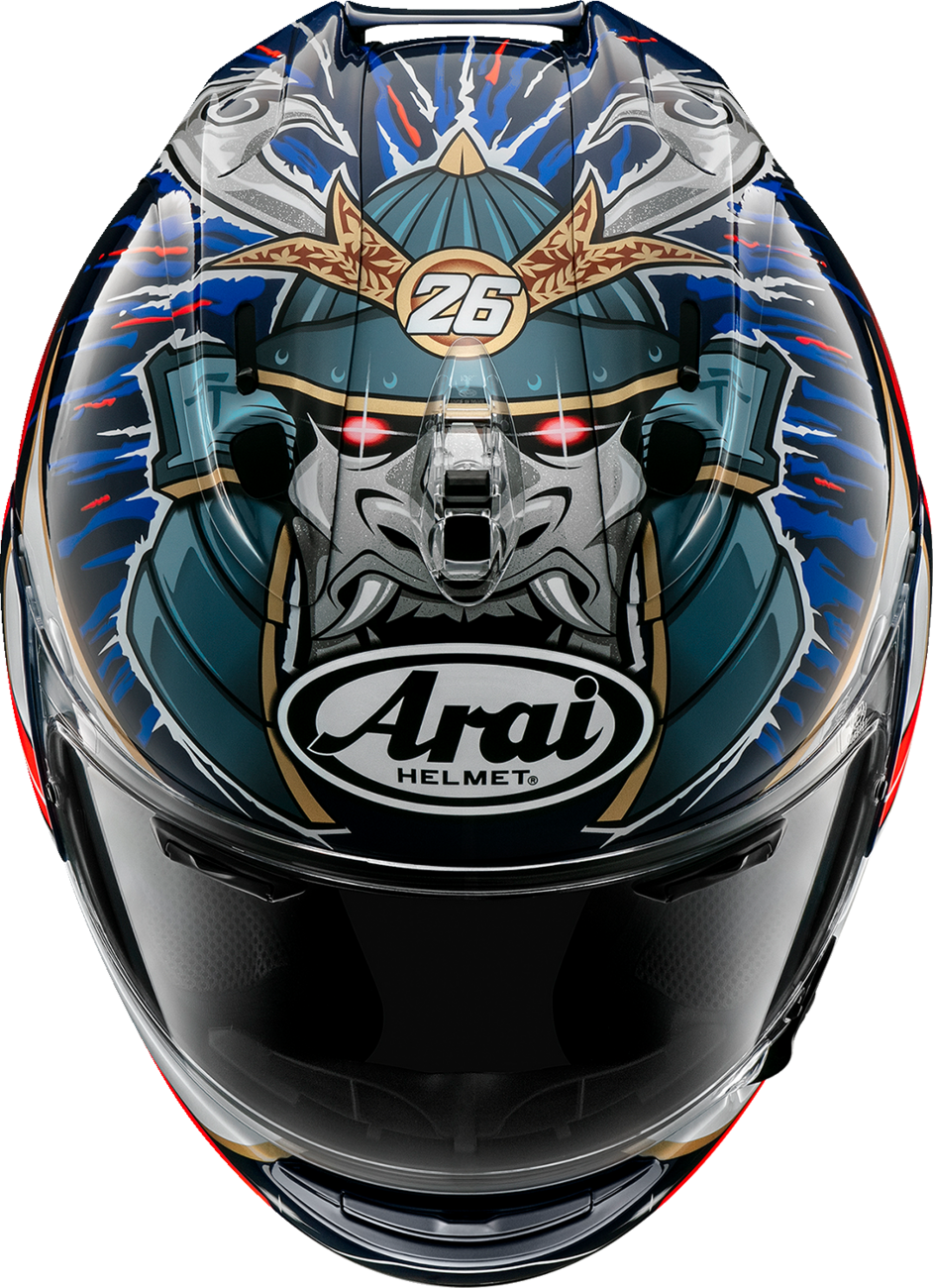 ARAI HELMETS, ARAI HELMETS Corsair-X Dani Samurai-3 Motorcycle Helmet – Medium (Part No. 0101-17689)