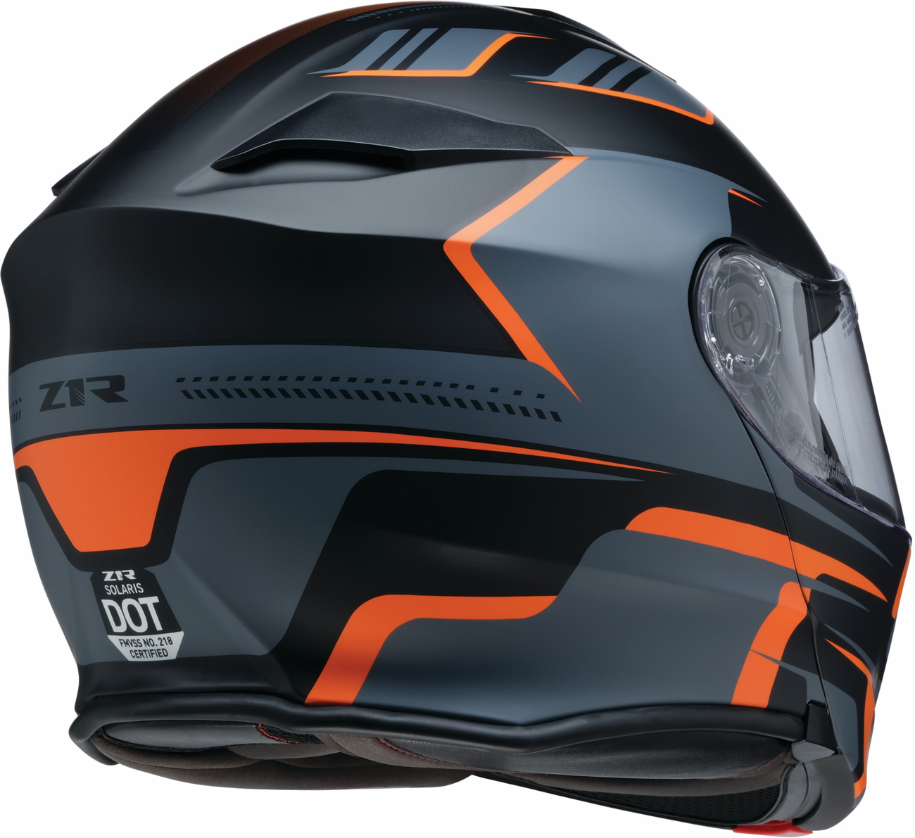 Z1R, Z1R Solaris 2.0 Modular Helmet - Slater Orange 2XL - Comfortable, Adjustable Motorcycle Helmet with Integrated Ventilation and Sun Visor