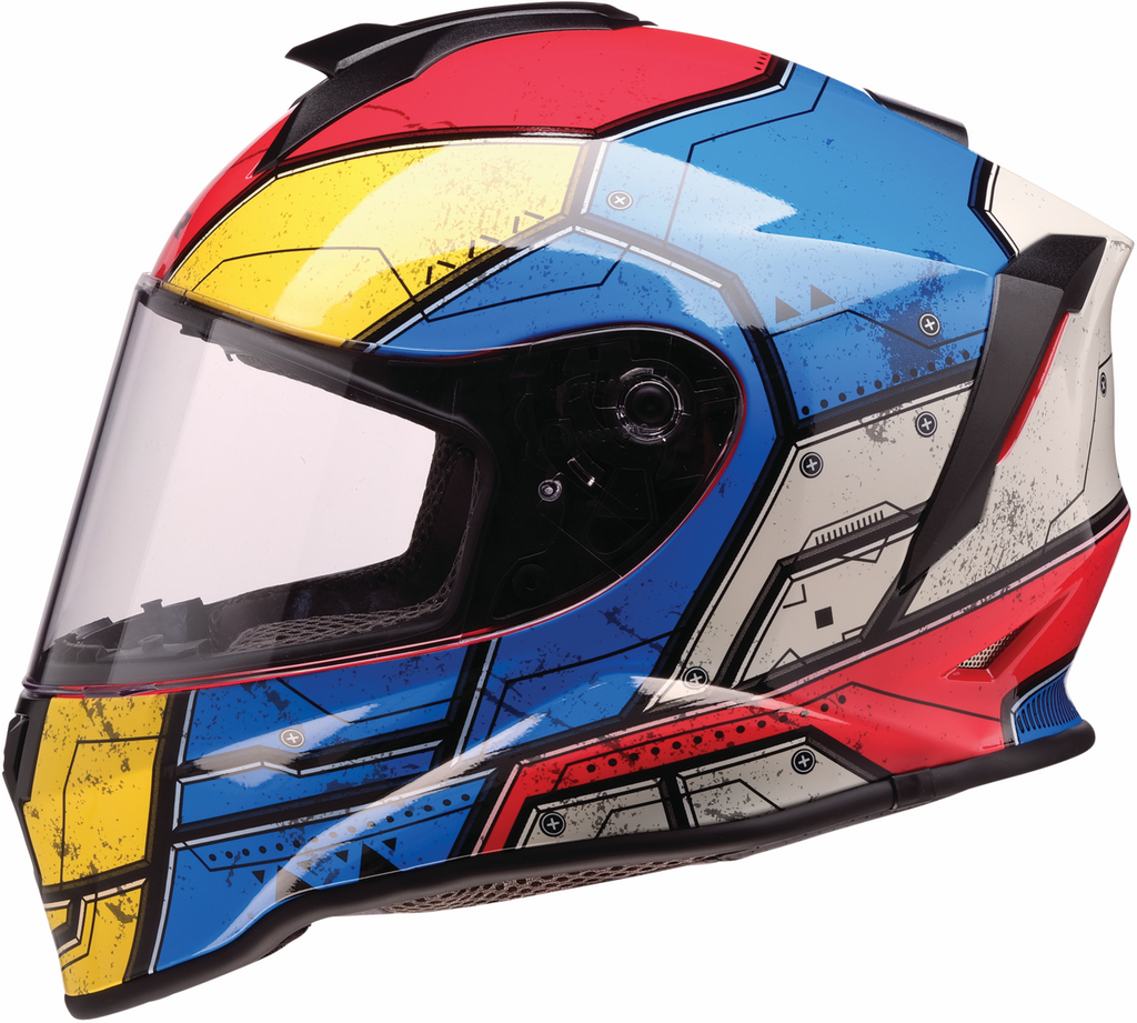 Z1R, Z1R Youth Warrant 2.0 Helmet Sentinel Blue/Yellow Large - Part 0102-0294