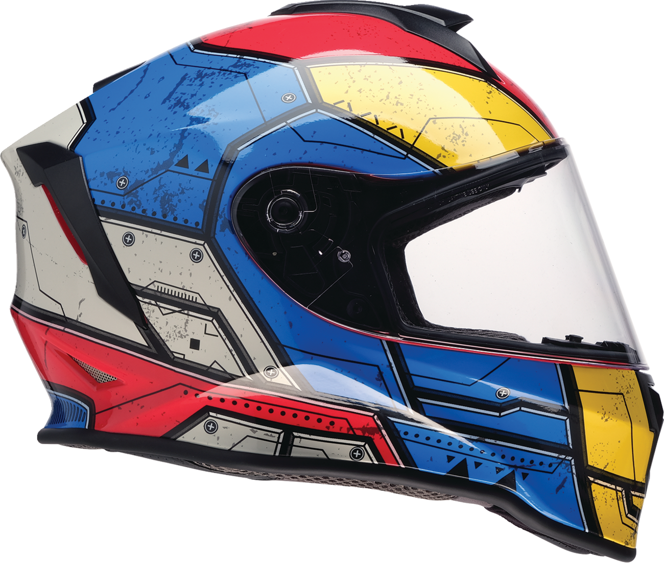 Z1R, Z1R Youth Warrant 2.0 Helmet - Sentinel Blue/Yellow, Medium - Part 0102-0293