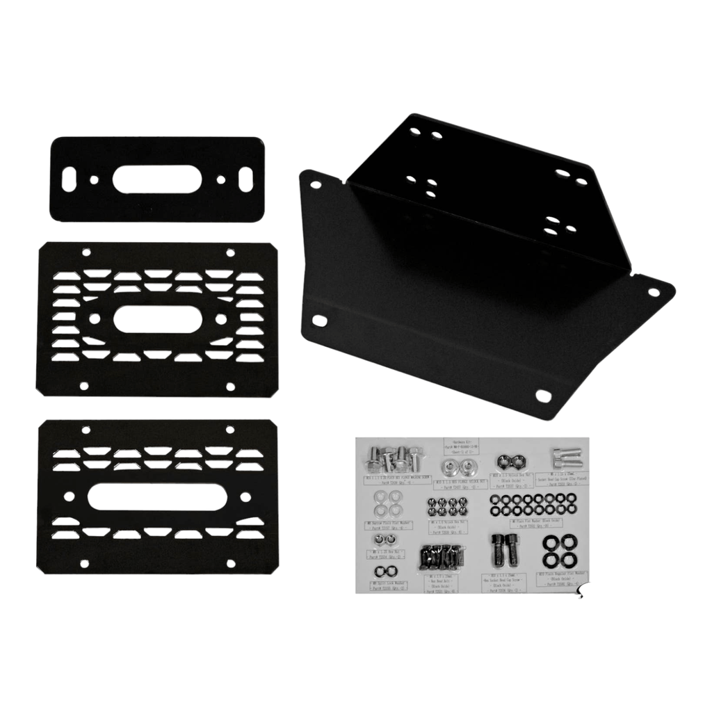 SuperATV Winch Mounting Plate for Polaris Ranger XP 1000