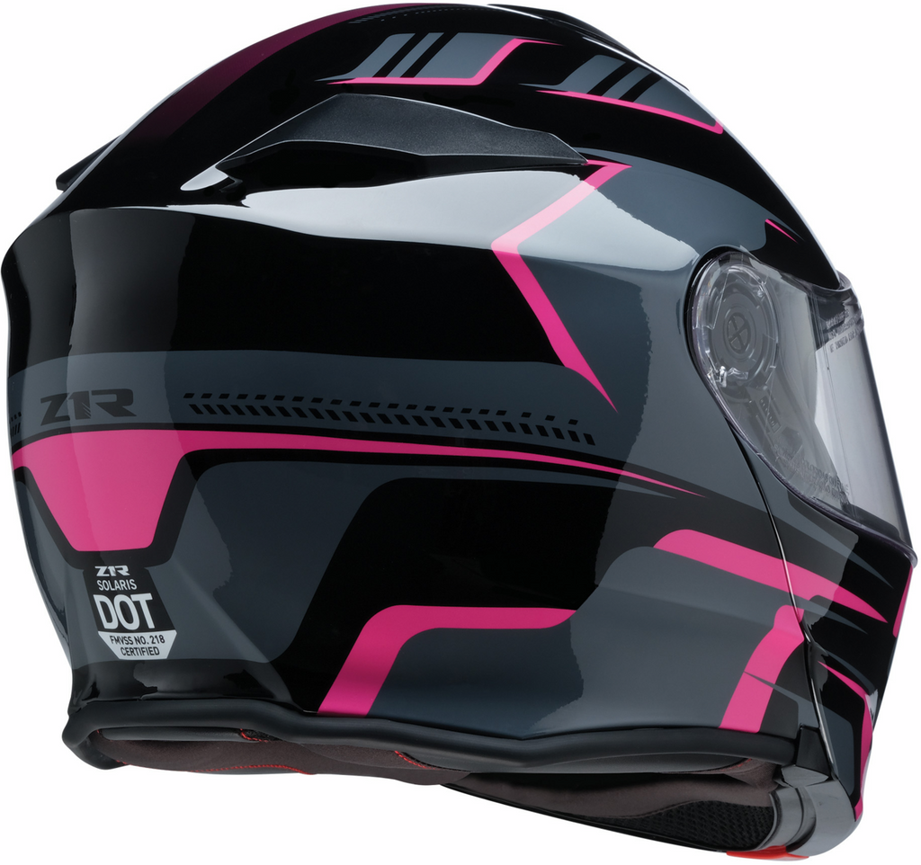 Z1R, Z1R Solaris 2.0 Modular Helmet Slater Pink 4XL with Adjustable Ventilation and Integrated Communication Pockets