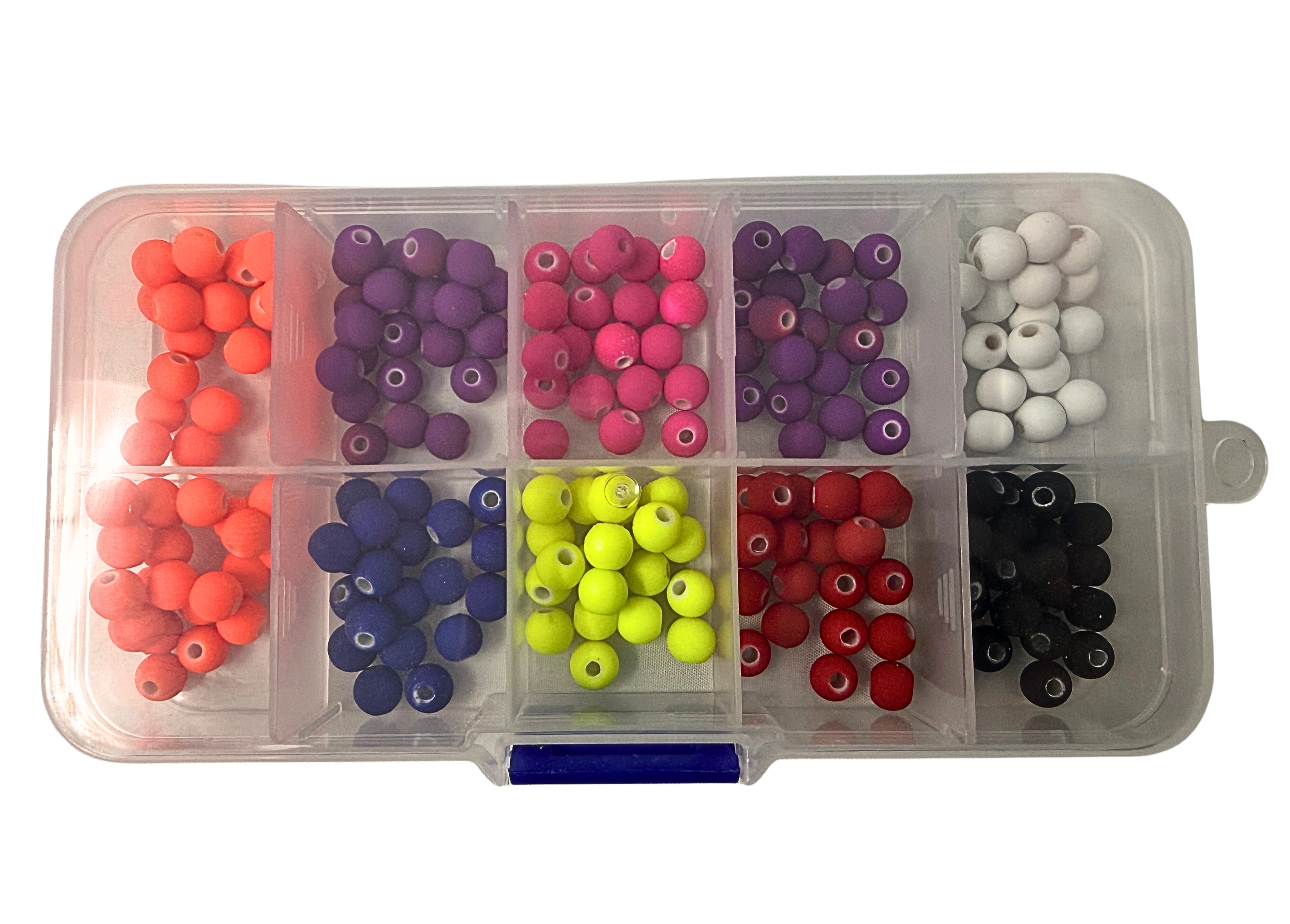 'NEW' 6mm SOLID COLORED BEAD TACKLE BOX!!!