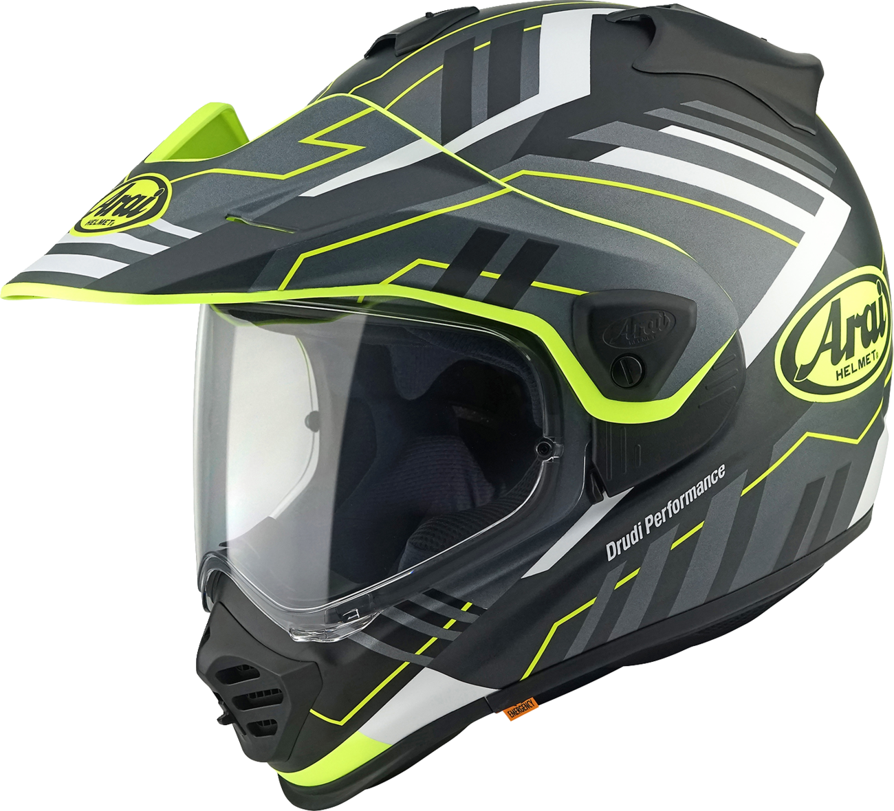 ARAI HELMETS, ARAI HELMETS XD-5 Trail Helmet - Yellow Frost, Size XS (Part No. 0140-0564)