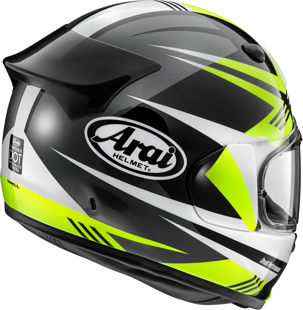 ARAI HELMETS, ARAI HELMETS Contour-X Helmet - Mark - Yellow - 2XL 0101-18151