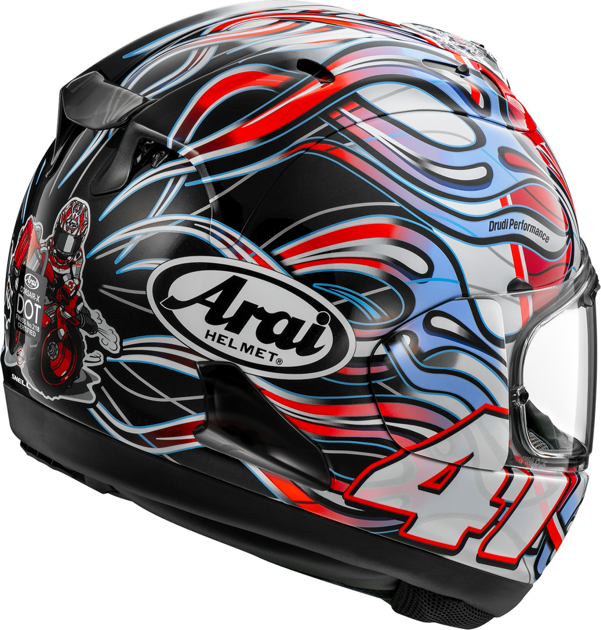 ARAI HELMETS, ARAI HELMETS Corsair-X Helmet - Haga - Medium 0101-18303 with VAS Shield Mechanism and Max-V Shield for Enhanced Safety and Comfort