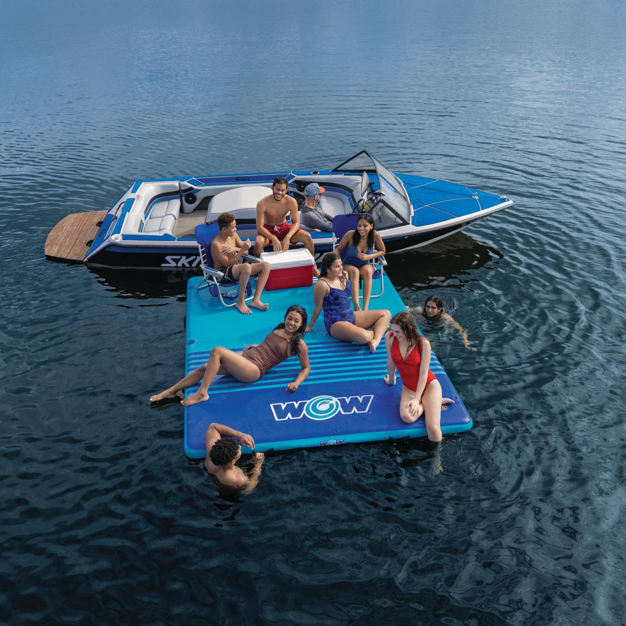 WOW Watersports 10'x8'x6" Drop Stitch Vacation Station Dock