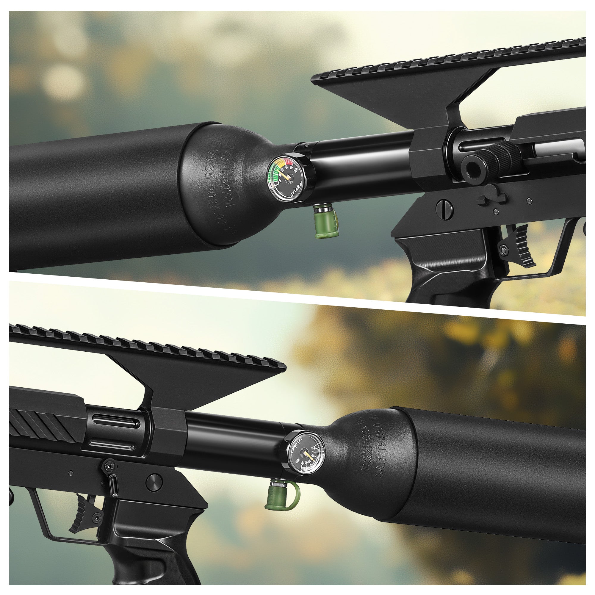 Pinty Nightfall MKII - 22 Cal Regulated PCP Pellet Gun Air Rifle with 850 fps Velocity & Picatinny Rail
