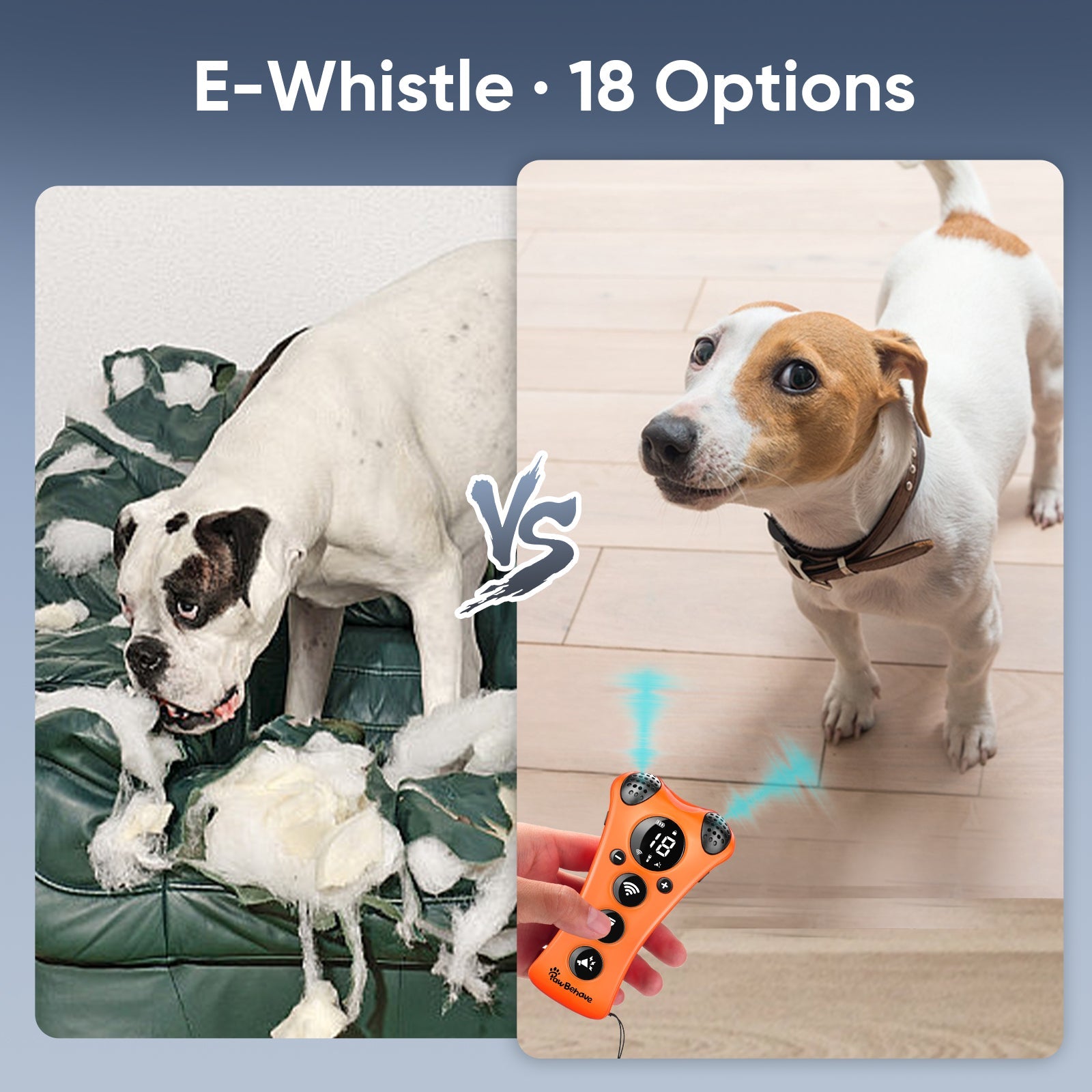 PawBehave Adjustable Ultrasonic Dog Trainer – World's First Variable Frequency Pet Behavior Corrector