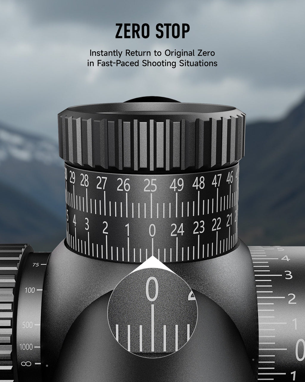 PINTY 7-35x56 Tactical  Hunting Rifle Scope with Red Green Reticle with Zero Stop Multi-Coated Lenses