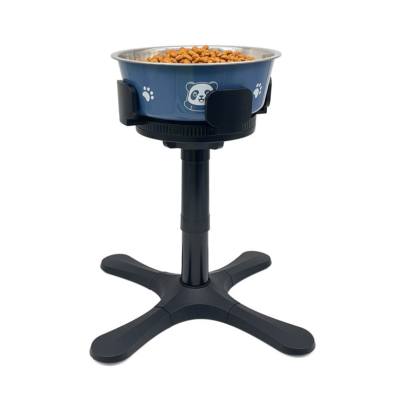 Pet Dog Bowl Bracket Lifting Adjustable Heightening Anti-tumble
