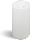 CANDLE CHOICE Waterproof Outdoor Battery Operated Flameless Candle with Timer Large Plastic Resin Bright Flickering Electric LED Pillar Lantern Patio Garden Wedding Christmas Decorations 4”(D) x8”(H)