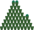 vensovo 48 Pcs 2" Tiny Terracotta & Terra Cotta Pots with Drainage - Green Small Mini Clay Ceramic Pottery Planter Ideal for Indoor/Outdoor Plants, Crafts, Wedding Favors